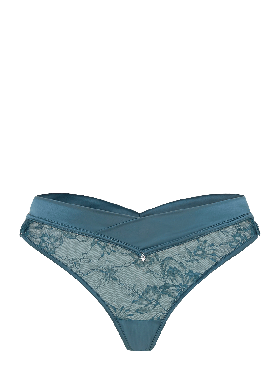 Hunkemöller - JULIA HL STRING - stringtrosor - deep teal - 0