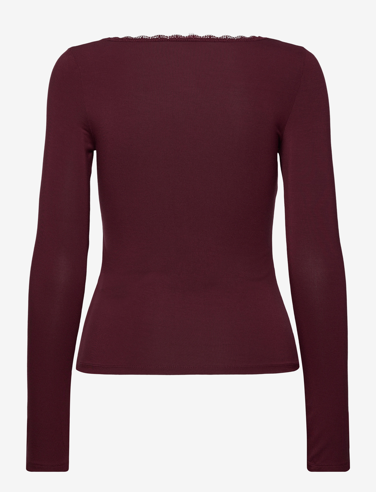 Hunkemöller - Longsleeved Jersey Pyjama Top - weihnachts-pyjamas - windsor wine - 2