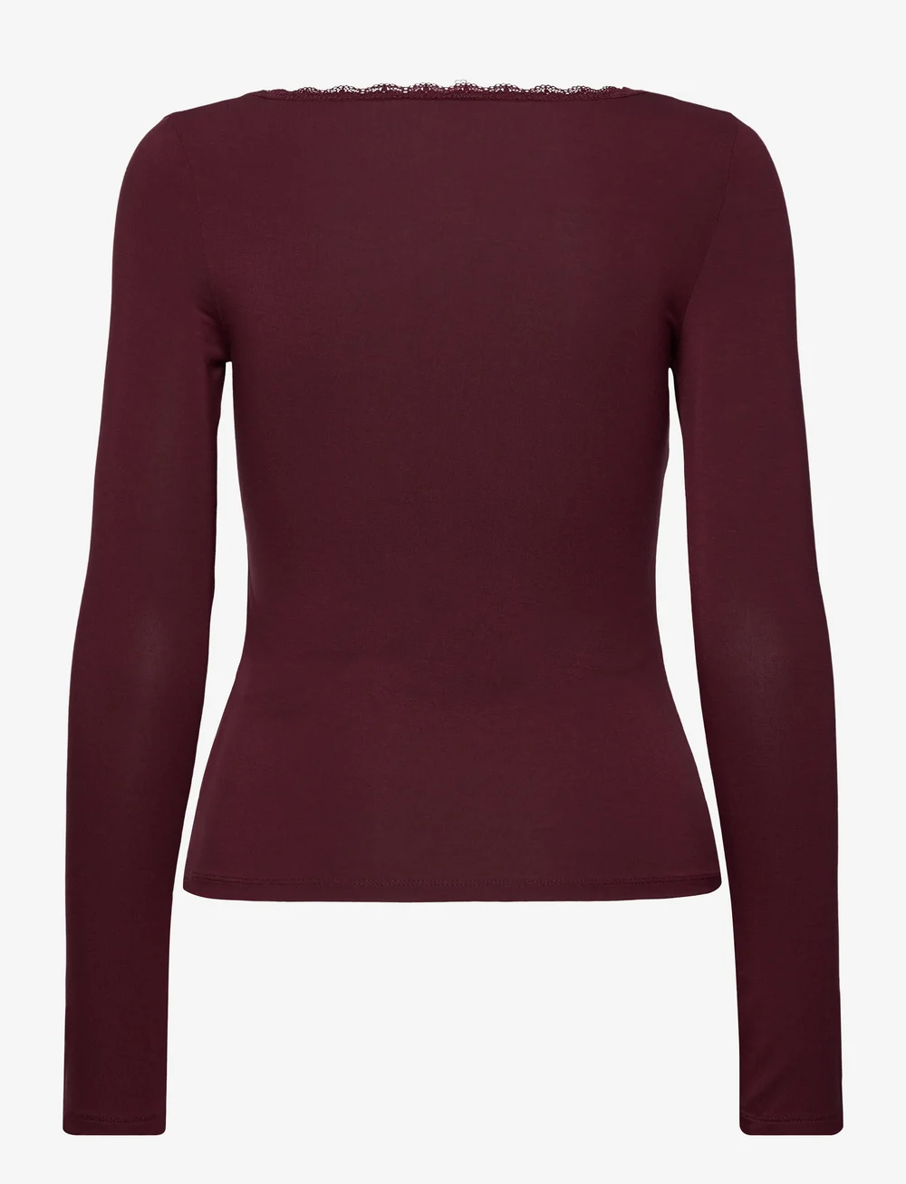 Hunkemöller - Longsleeved Jersey Pyjama Top - julepyjamas - windsor wine - 2