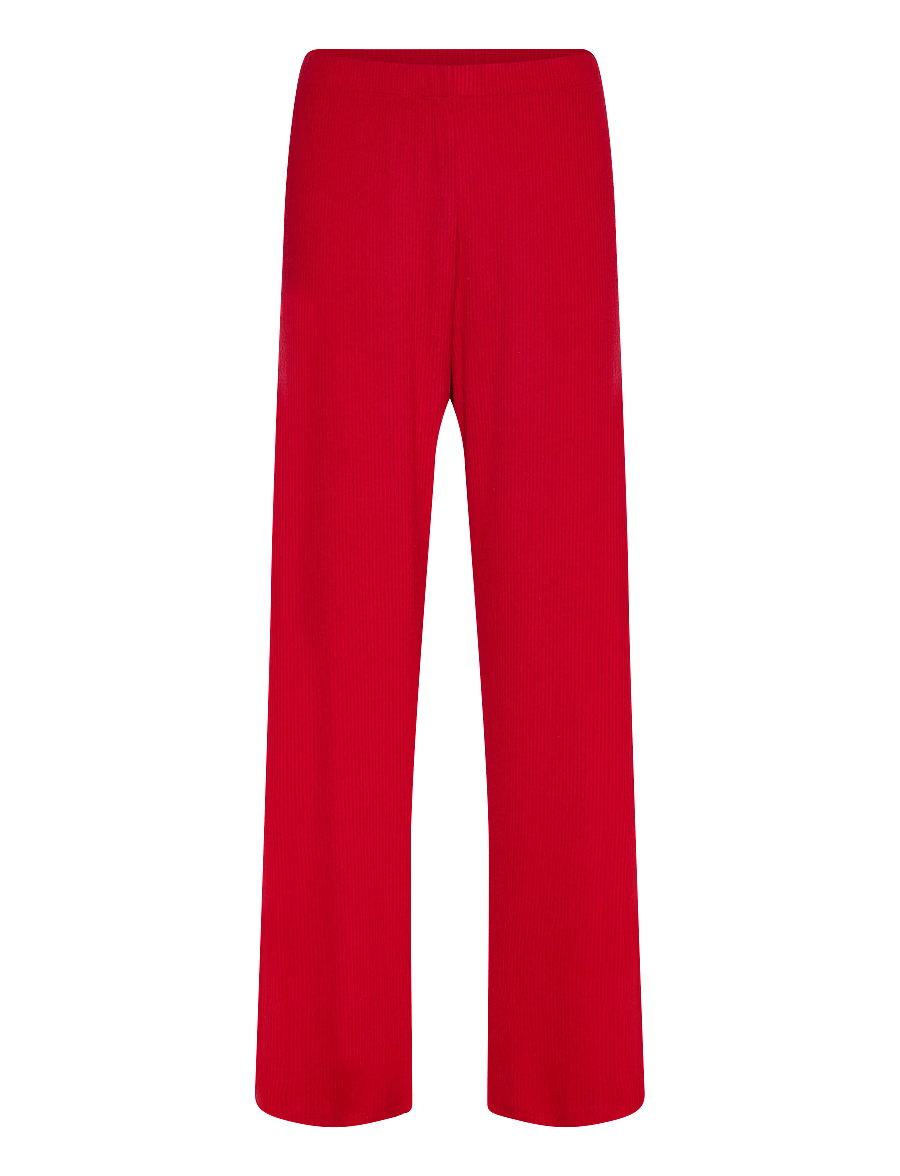 Hunkemöller - Brushed Jersey Trousers - pyjamasbyxor - savvy red - 1