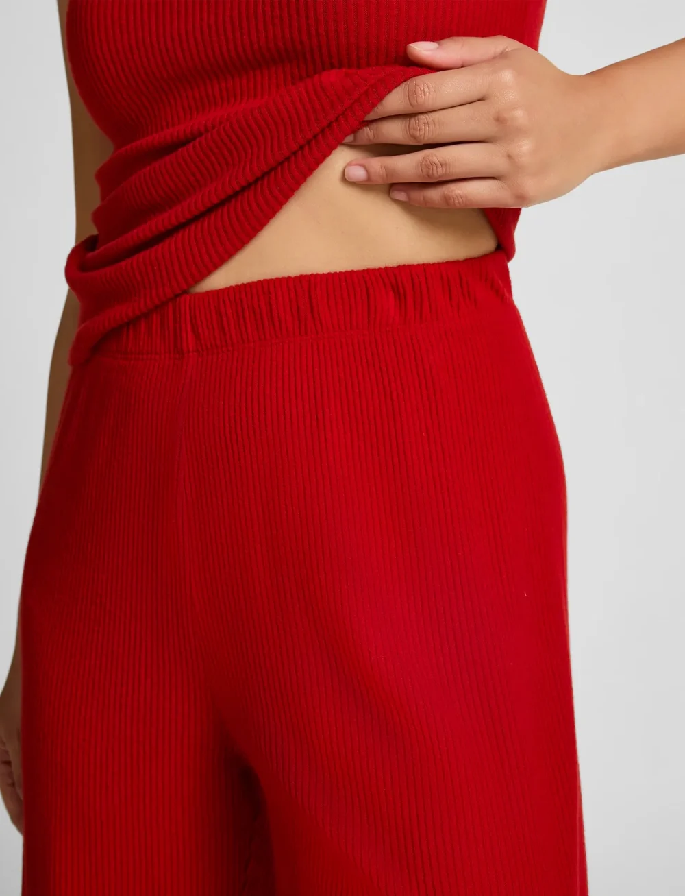 Hunkemöller - Brushed Jersey Trousers - weihnachts-pyjamas - savvy red - 3