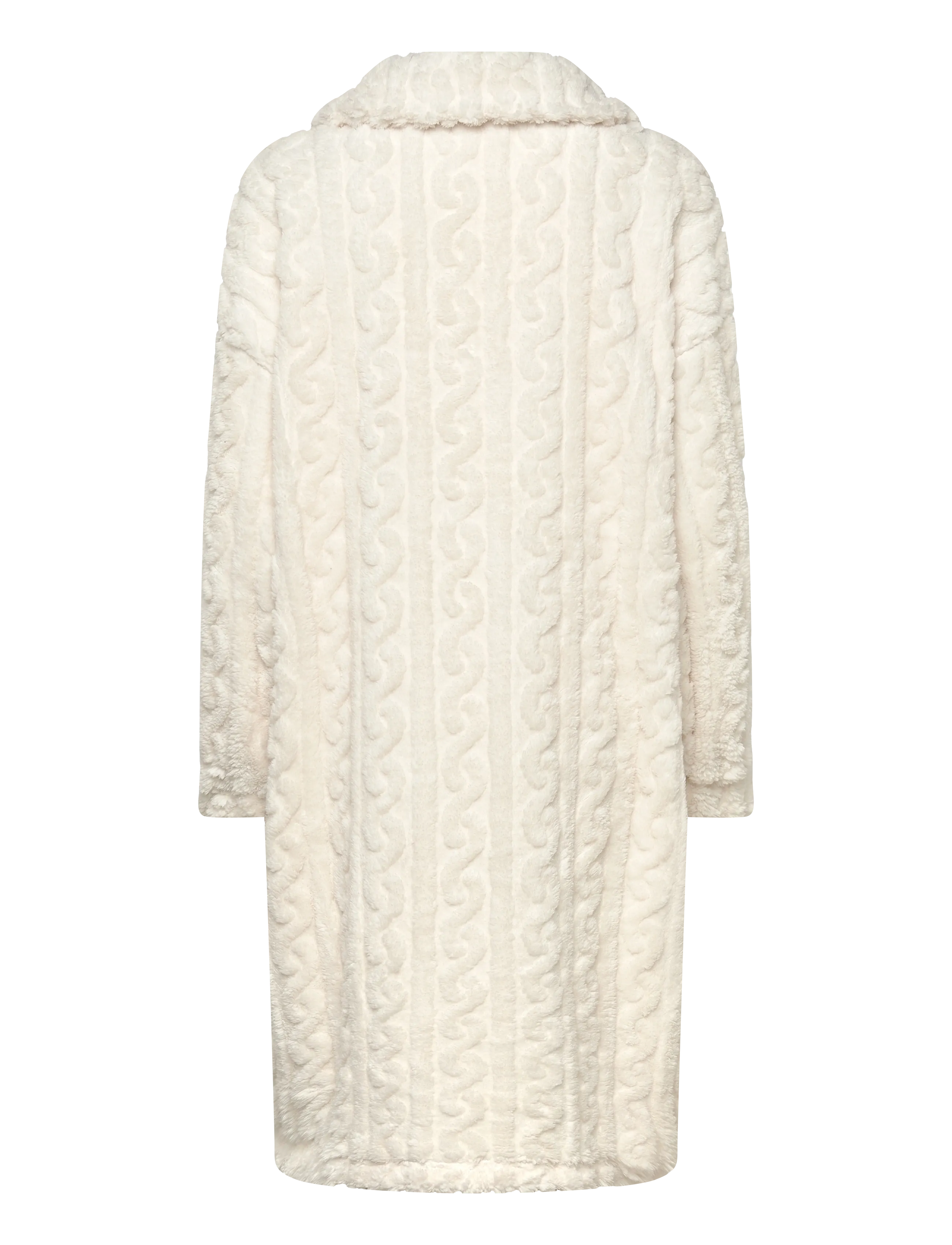 Hunkemöller - Poncho Cable Fleece - gardenia - 2