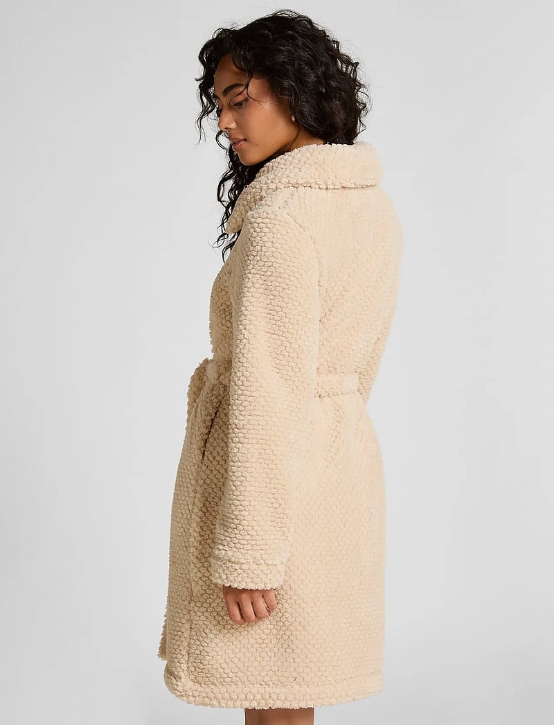 Hunkemöller - Robe Zip Up Fleece - bademäntel - whitecap gray - 5