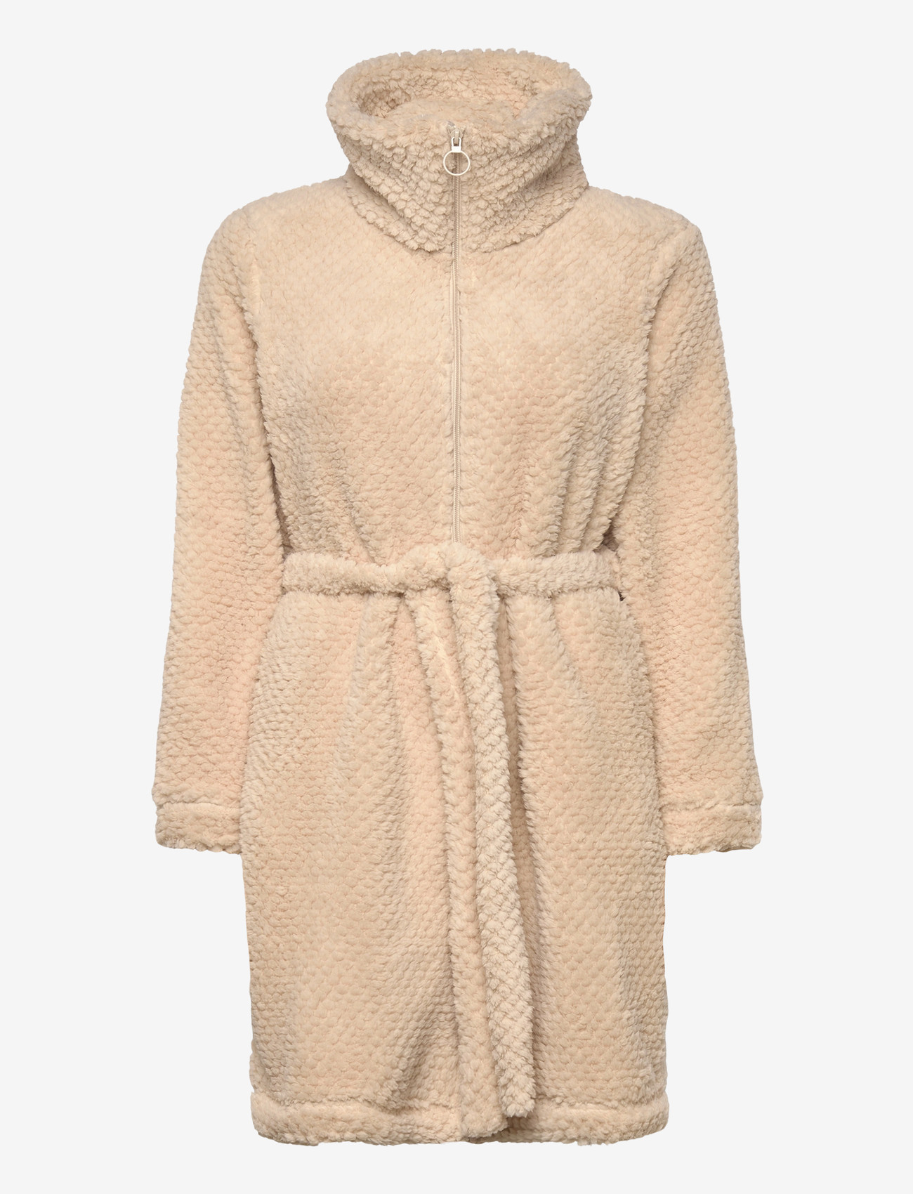 Hunkemöller - Robe Zip Up Fleece - morgonrockar - whitecap gray - 3