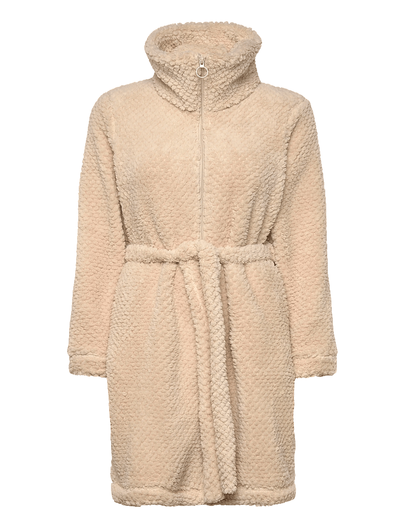 Hunkemöller - Robe Zip Up Fleece - bademäntel - whitecap gray - 3