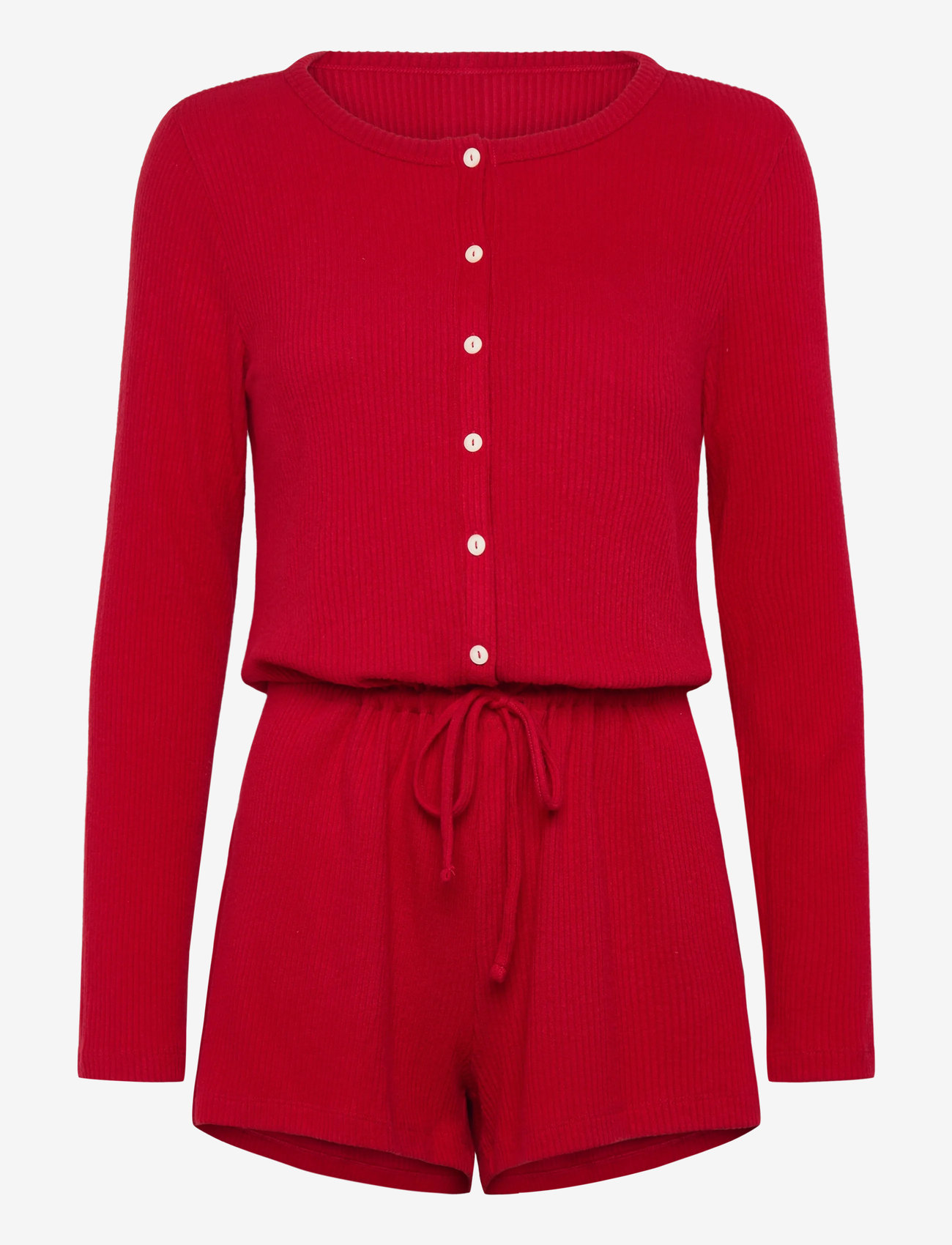 Hunkemöller - ONESIE SHORT JERSEY RIB - christmas pyjamas - savvy red - 1