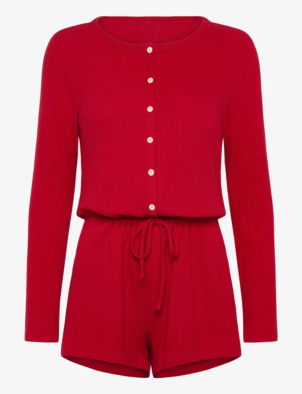 Hunkemöller - ONESIE SHORT JERSEY RIB - lühikesed püksid - savvy red - 1