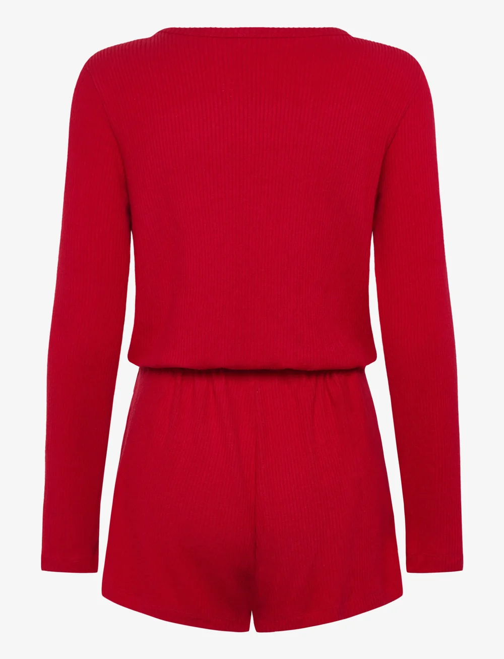 Hunkemöller - ONESIE SHORT JERSEY RIB - lühikesed püksid - savvy red - 2