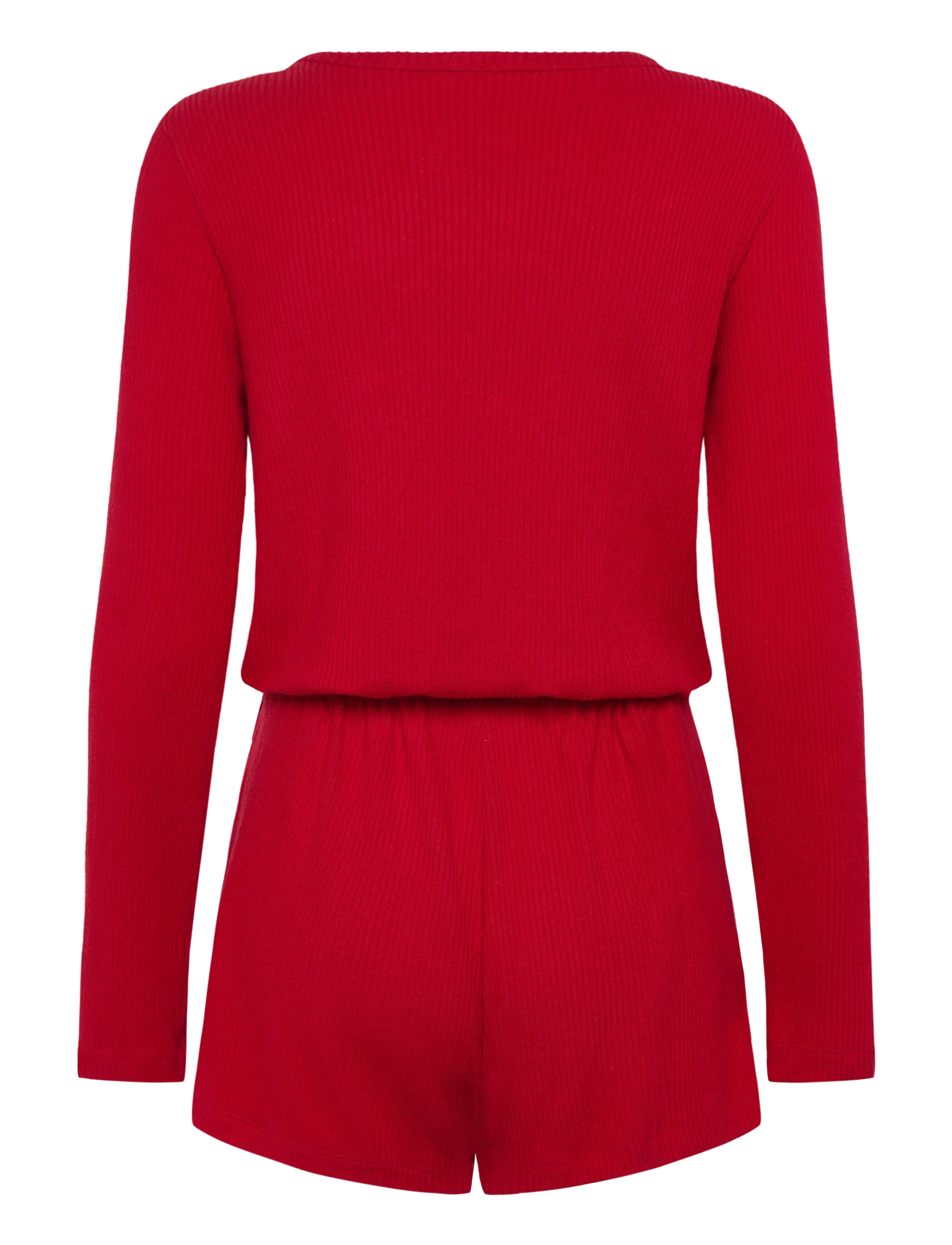 Hunkemöller - ONESIE SHORT JERSEY RIB - shorts - savvy red - 2