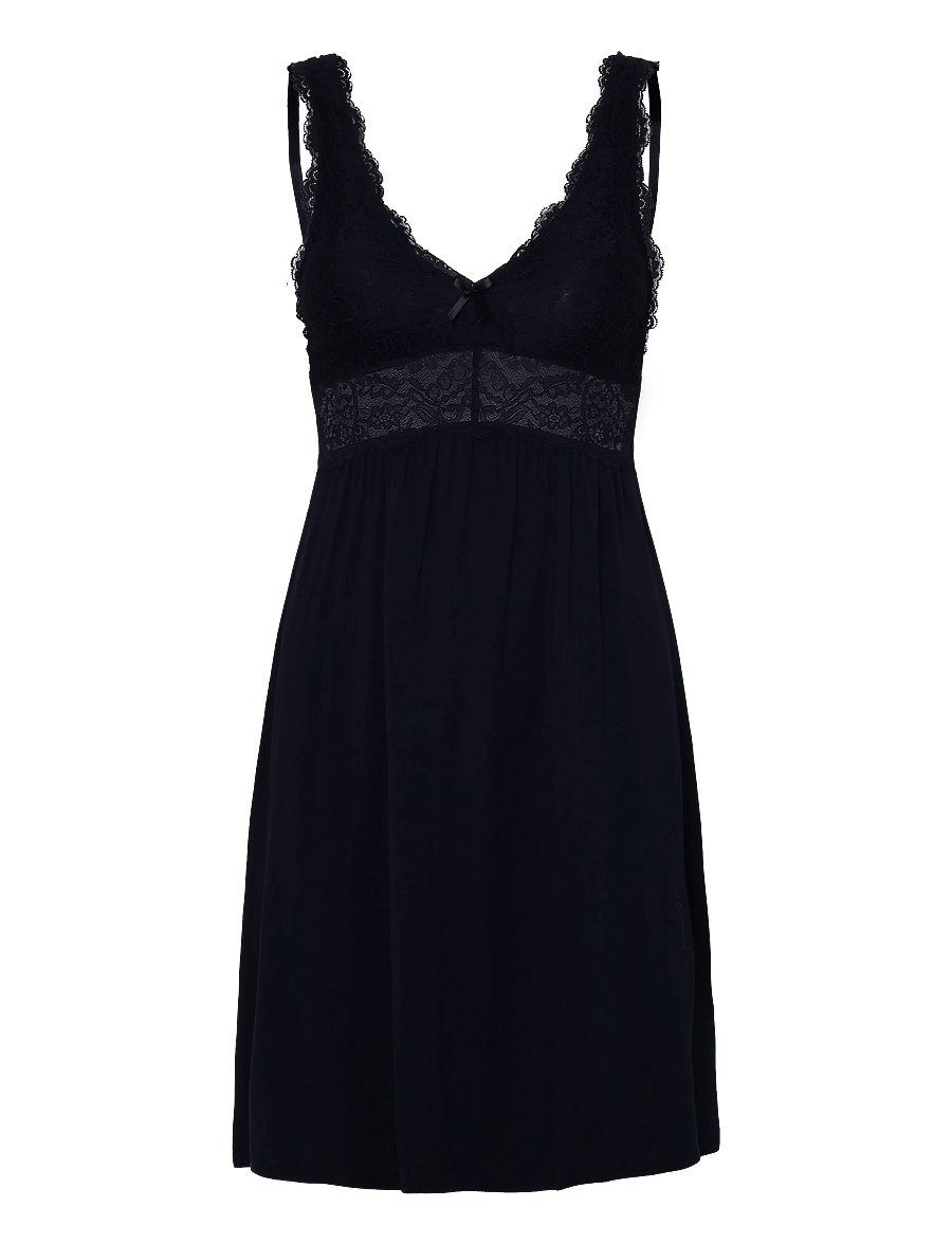 Hunkemöller - Sd Jersey Lace Nova - Öösärgid - maritime blue - 0