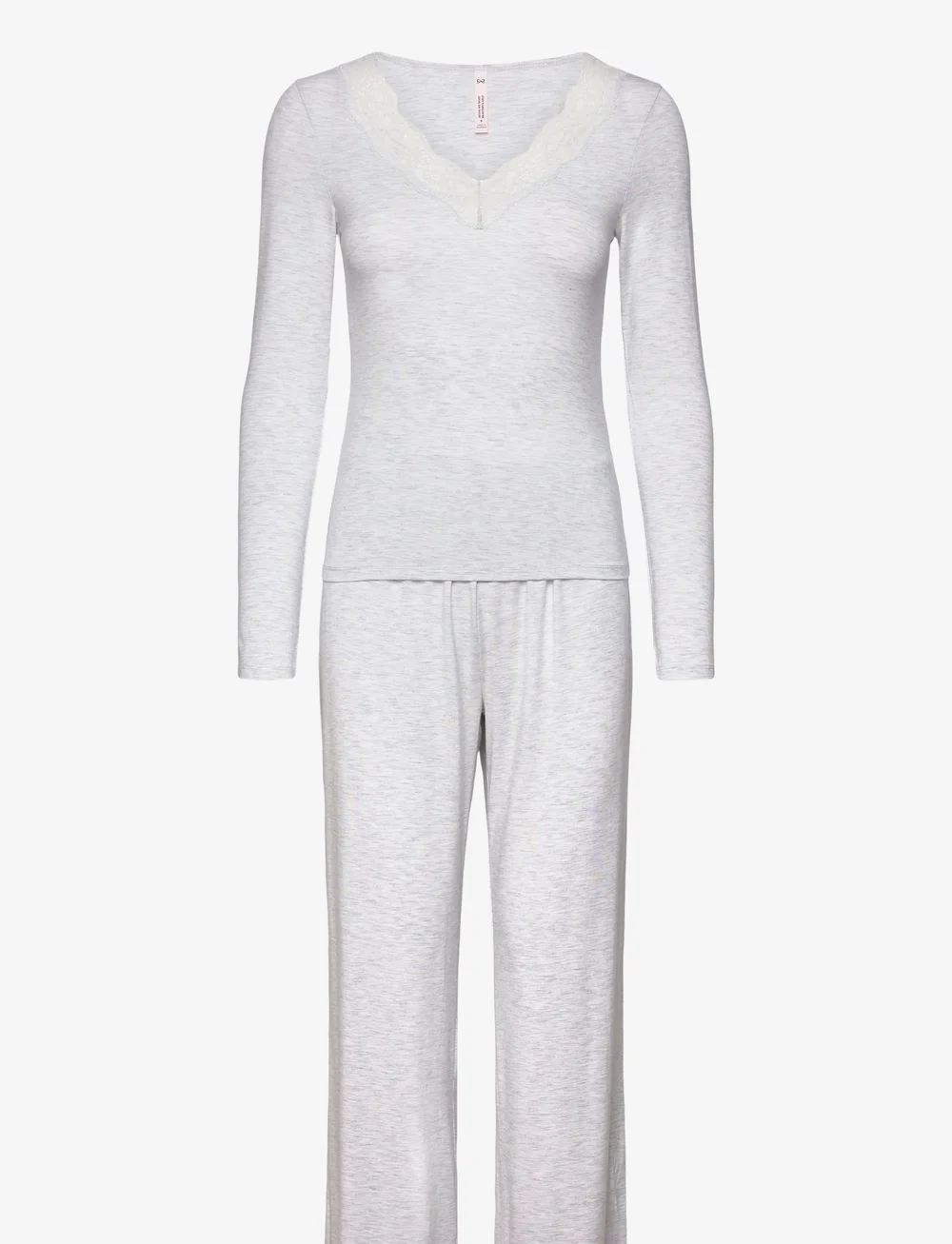 Hunkemöller - Pajama Set - pidžaamad - white grey melee - 1