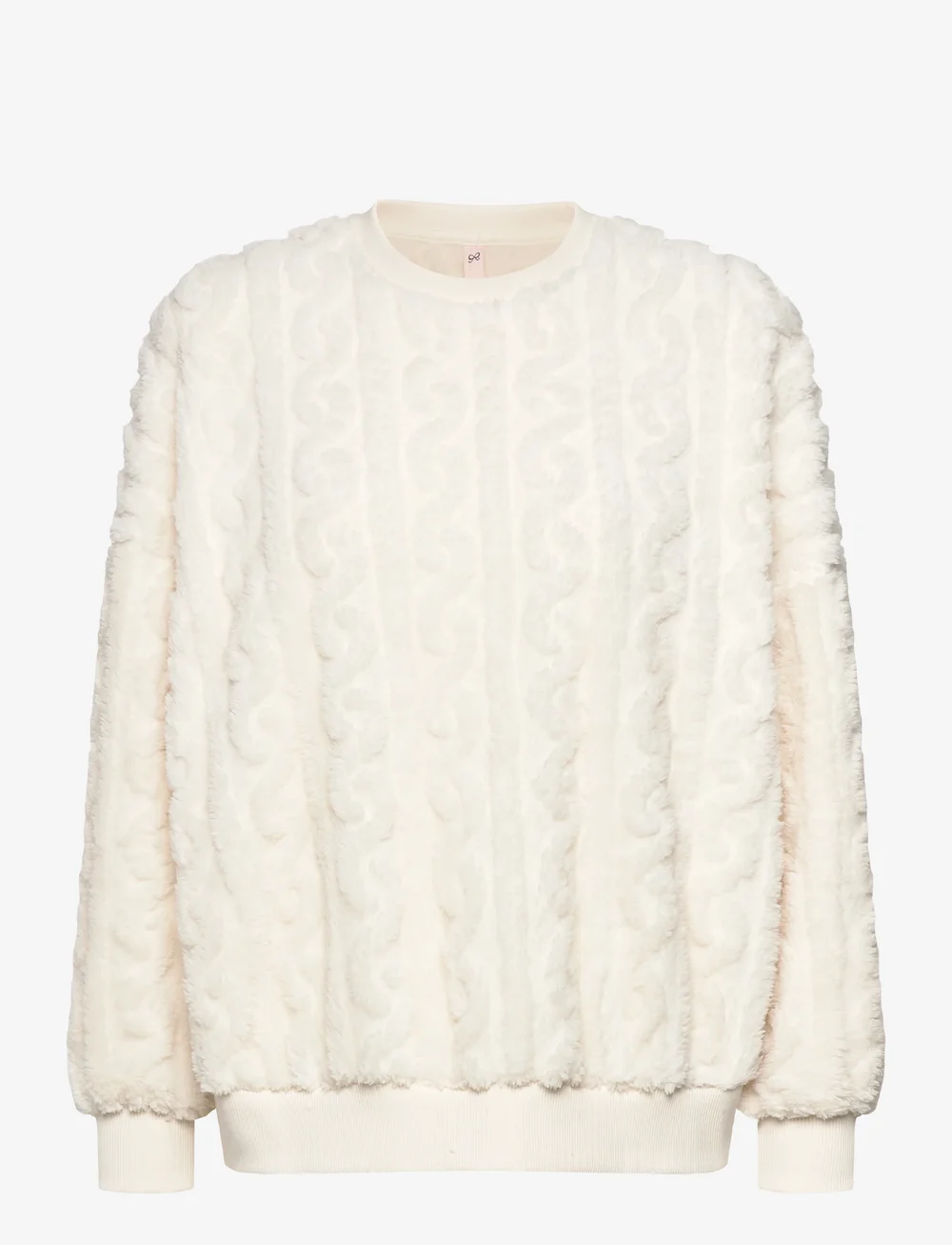 Hunkemöller - Top Cable Fleece - mid layer jackets - gardenia - 1