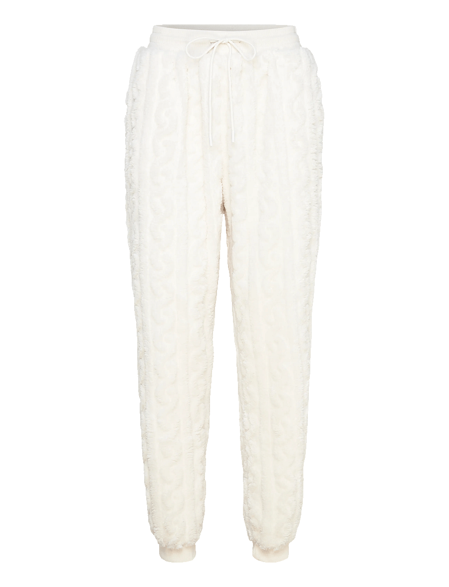 Hunkemöller - Jogger Cable Fleece - pidžaamapüksid - gardenia - 1