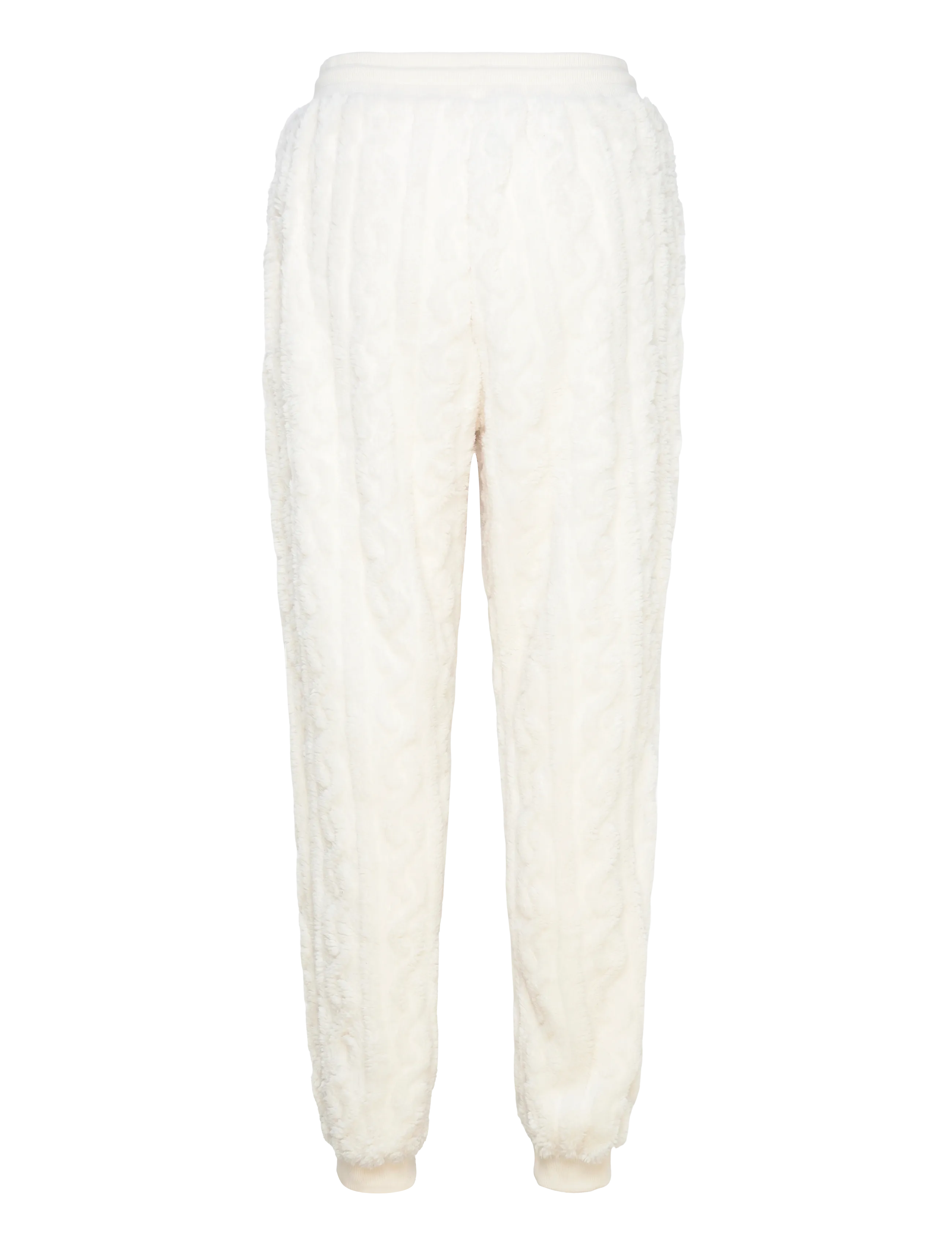 Hunkemöller - Jogger Cable Fleece - pidžaamapüksid - gardenia - 2