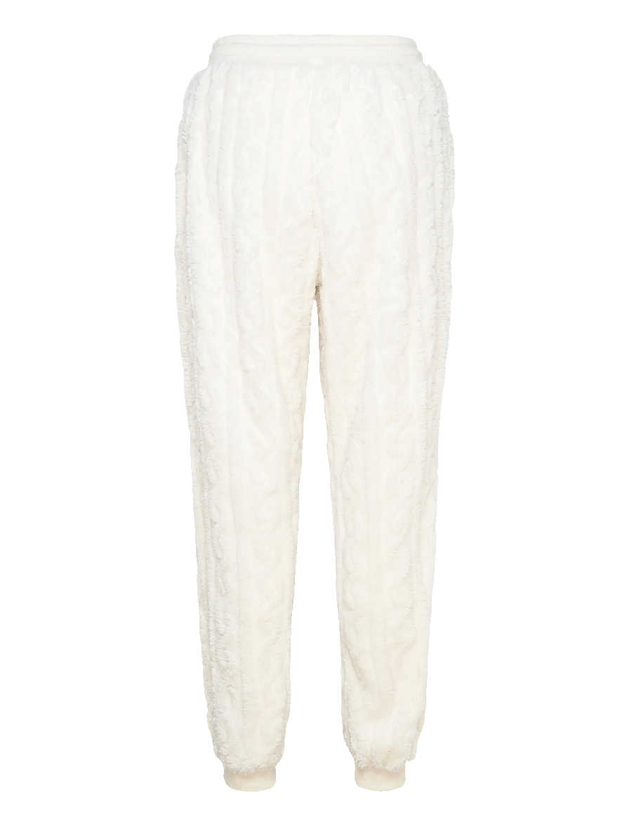 Hunkemöller - Jogger Cable Fleece - pidžaamapüksid - gardenia - 2