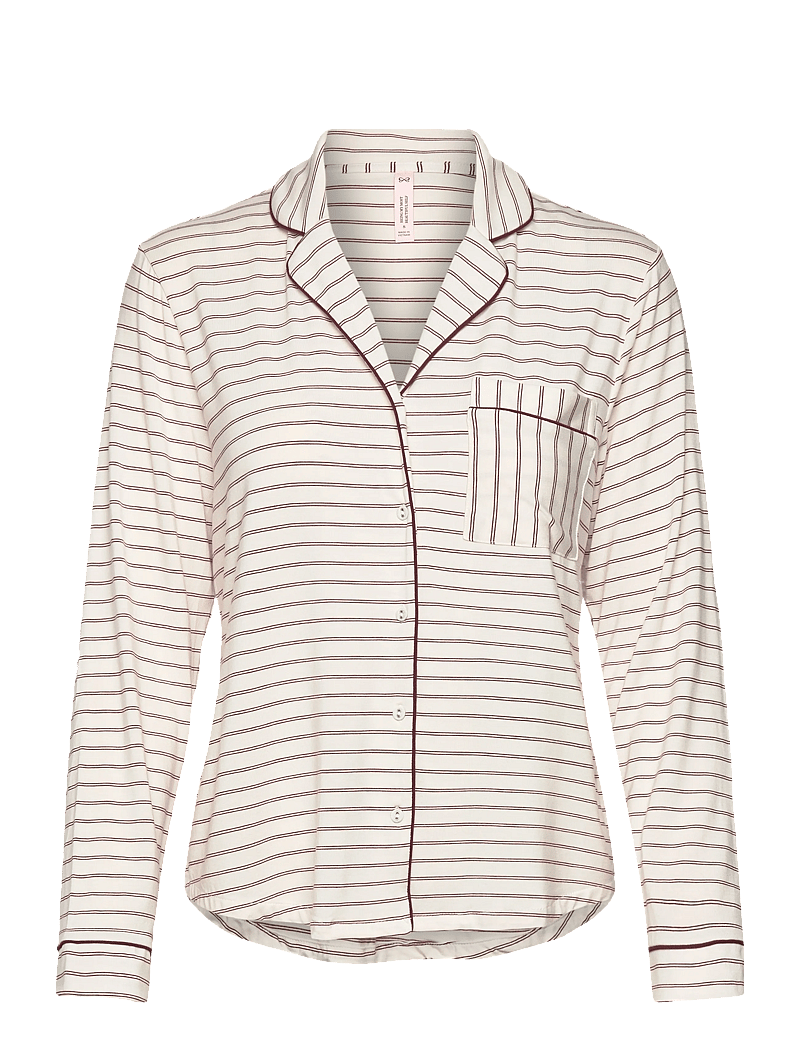 Hunkemöller - Essential Jersey Long-Sleeved Jacket - oberteile - gardenia - 1