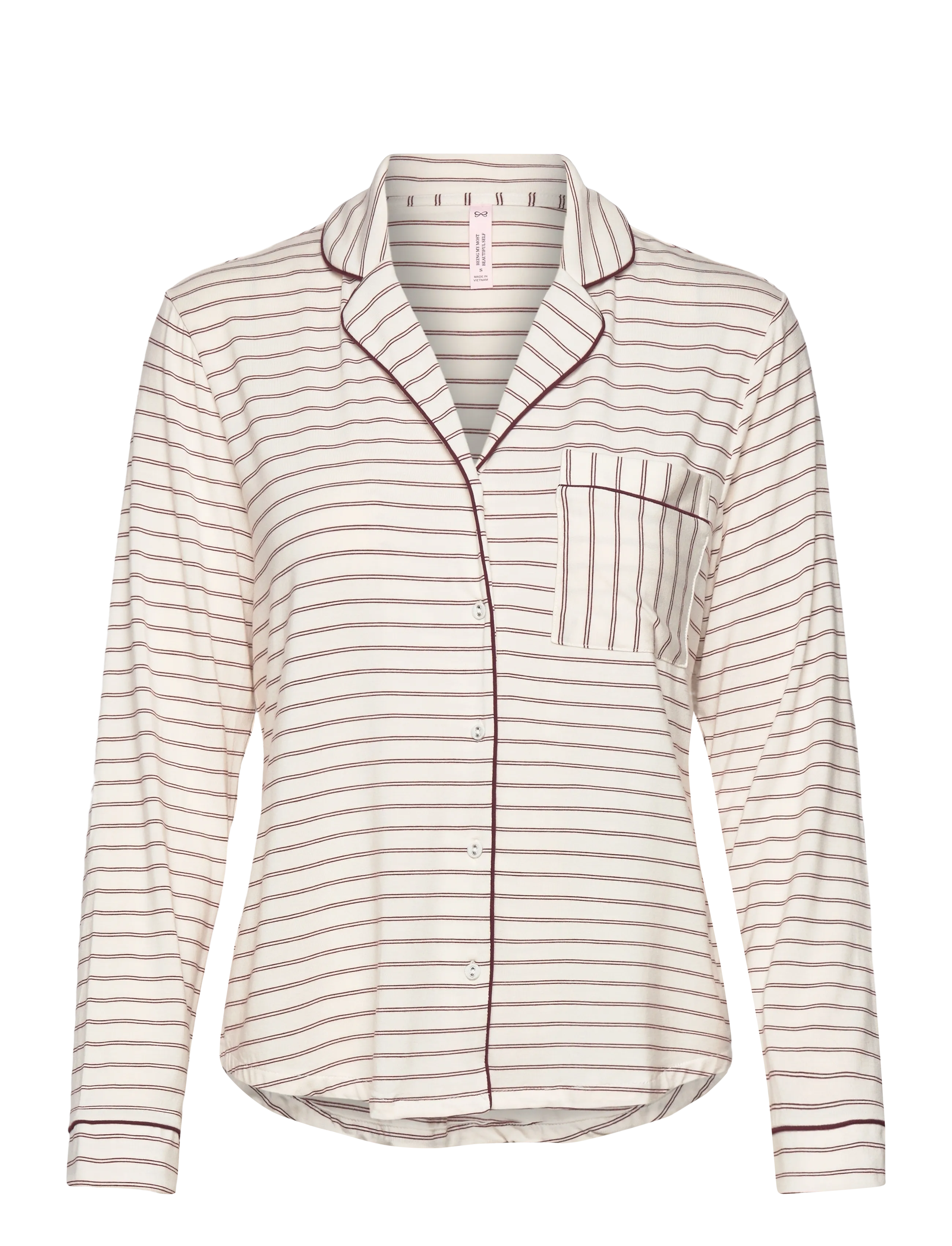 Hunkemöller Essential Jersey Long-Sleeved Jacket - Nyheder - GARDENIA / cream
