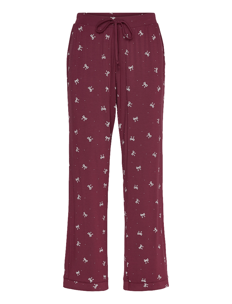 Hunkemöller - Essential Jersey Pants - weihnachts-pyjamas - windsor wine - 1