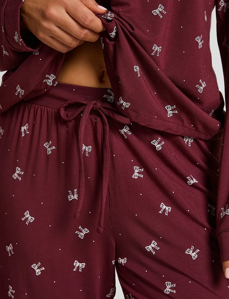 Hunkemöller - Essential Jersey Pants - weihnachts-pyjamas - windsor wine - 3