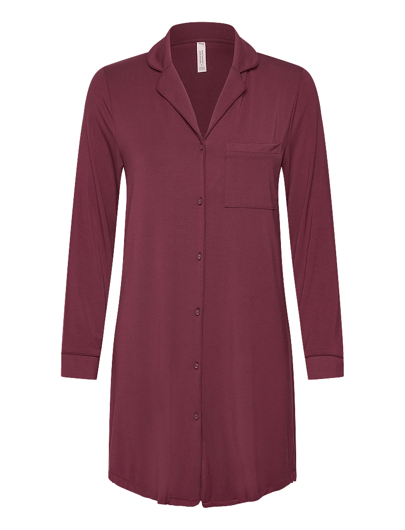 Hunkemöller - Essential Jersey Shirtdress - julepyjamas - windsor wine - 1
