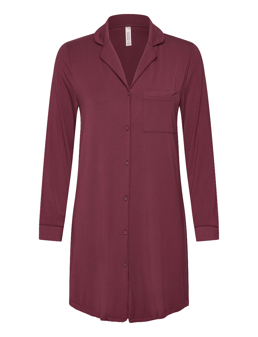 Hunkemöller - Essential Jersey Shirtdress - windsor wine - 1