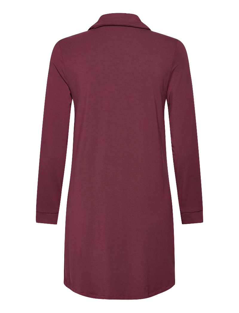 Hunkemöller - Essential Jersey Shirtdress - julepyjamas - windsor wine - 2