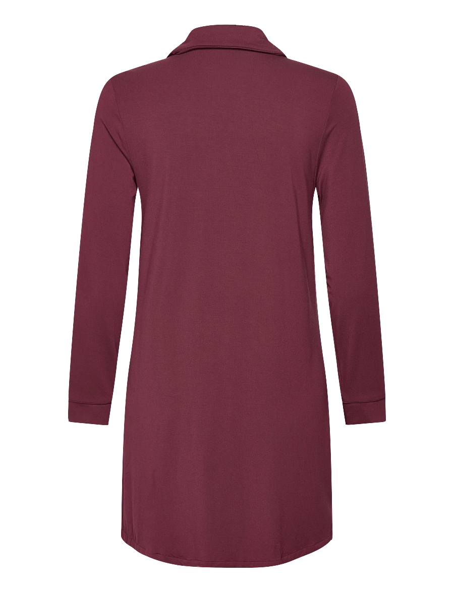 Hunkemöller - Essential Jersey Shirtdress - windsor wine - 2