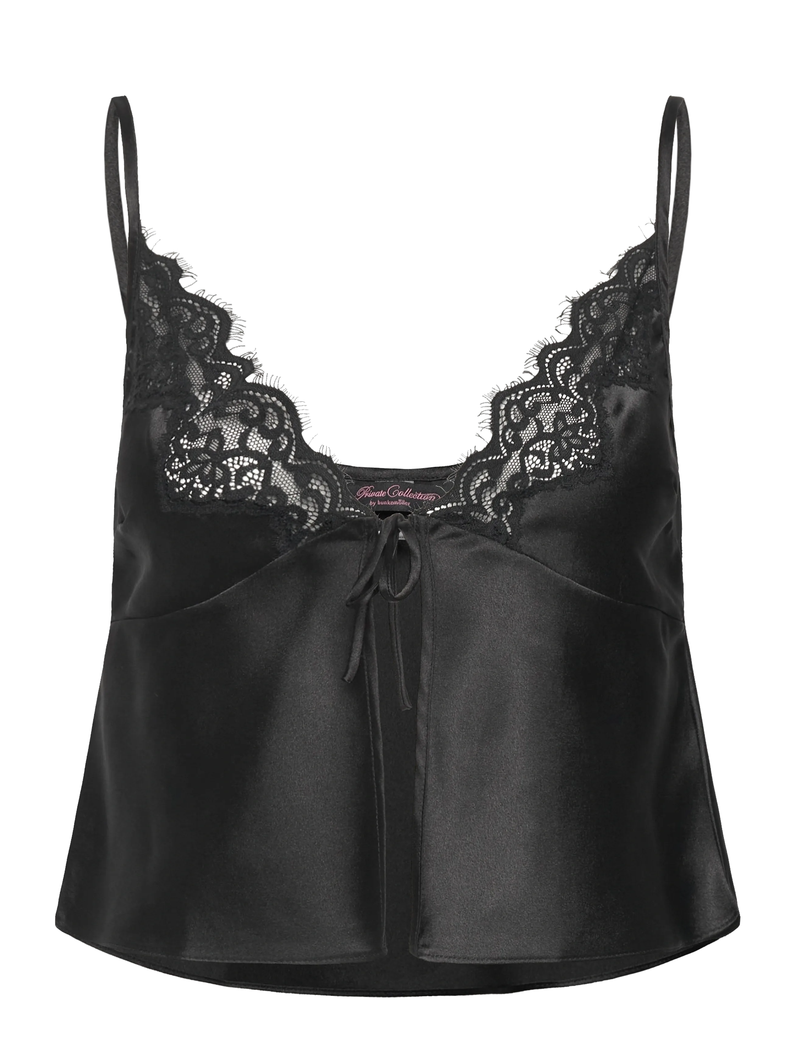 HUNKEMÖLLER Cami Satin Strickjacke Mya Schwarz - XL - Damen