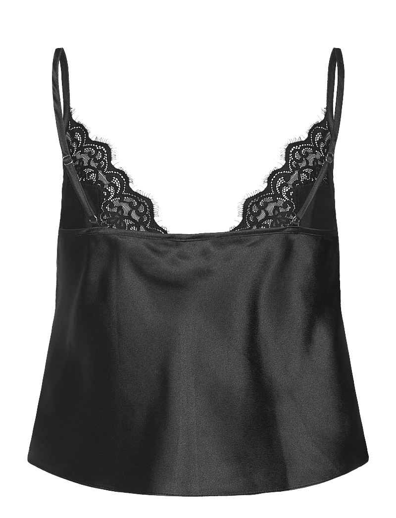 Hunkemöller - CAMI SATIN LACE MYA - alussärgid - caviar - 1