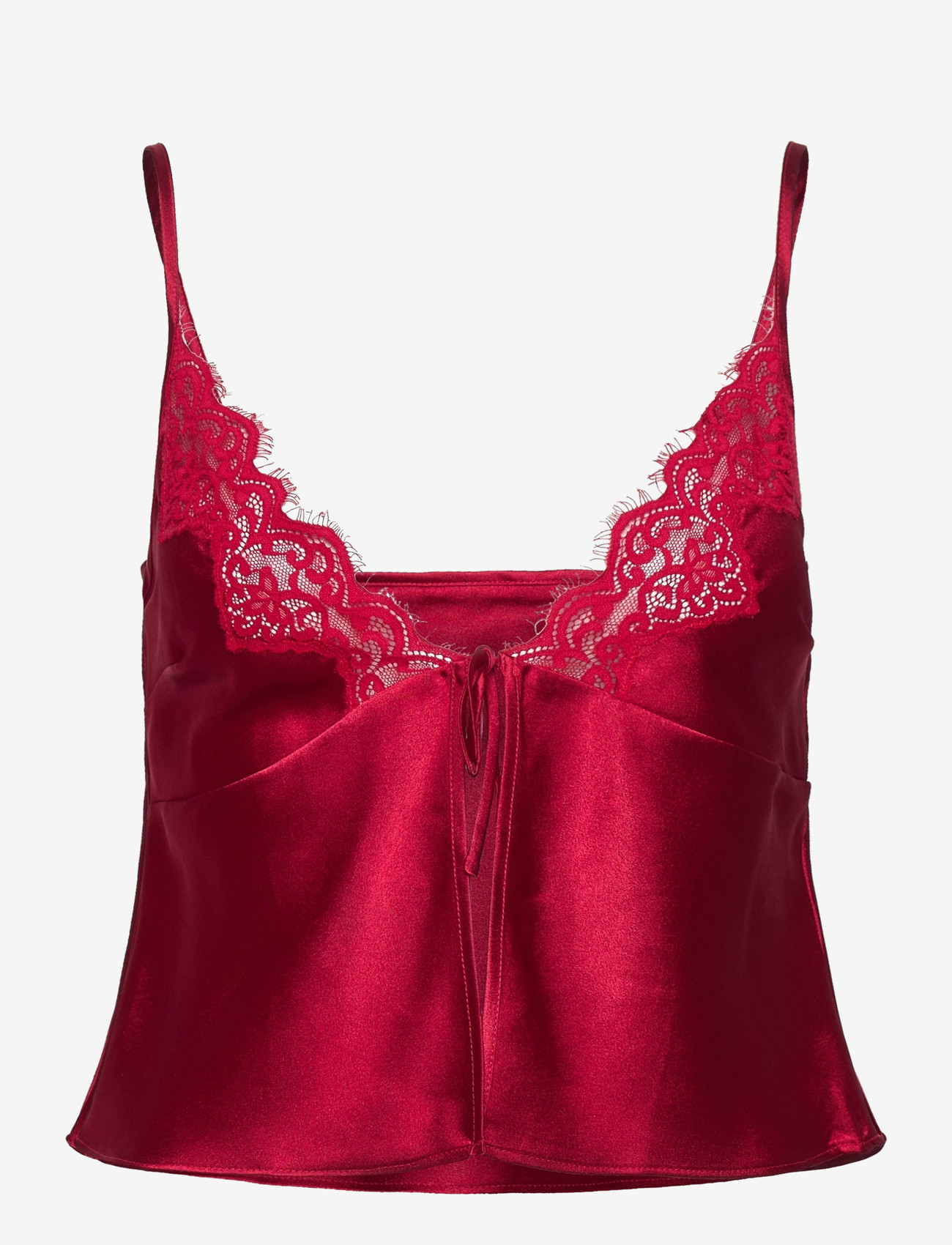 Hunkemöller - CAMI SATIN LACE MYA - weihnachts-pyjamas - chili pepper - 1