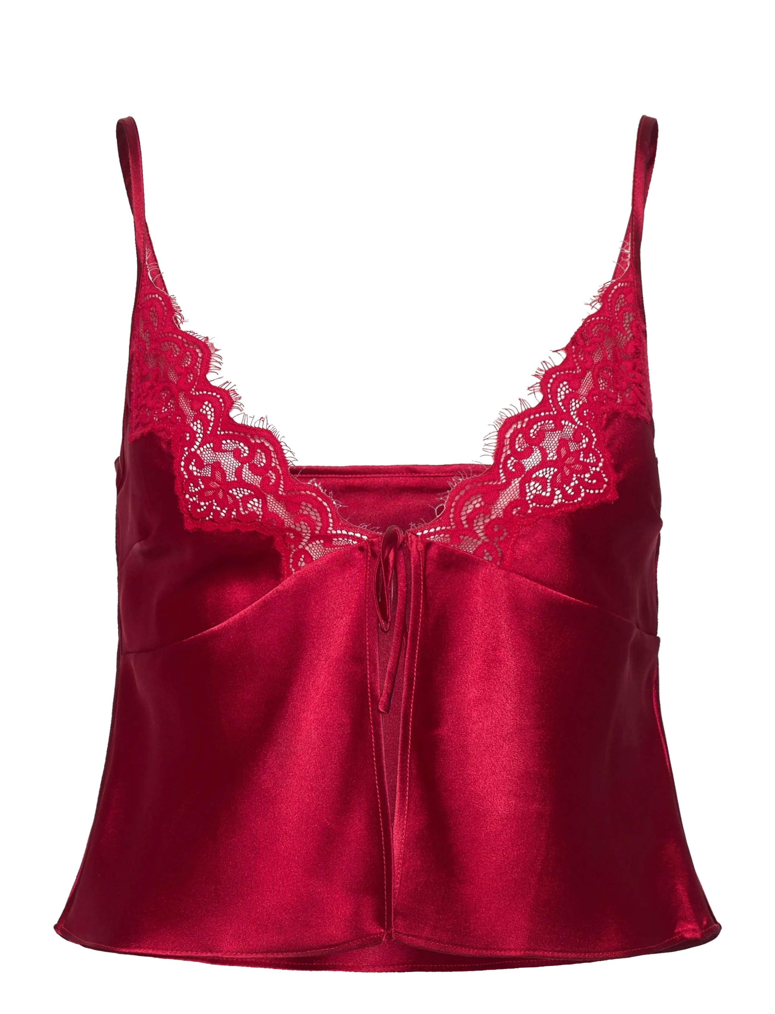 Hunkemöller CAMI SATIN LACE MYA - Nattøj & Loungewear - CHILI PEPPER / red