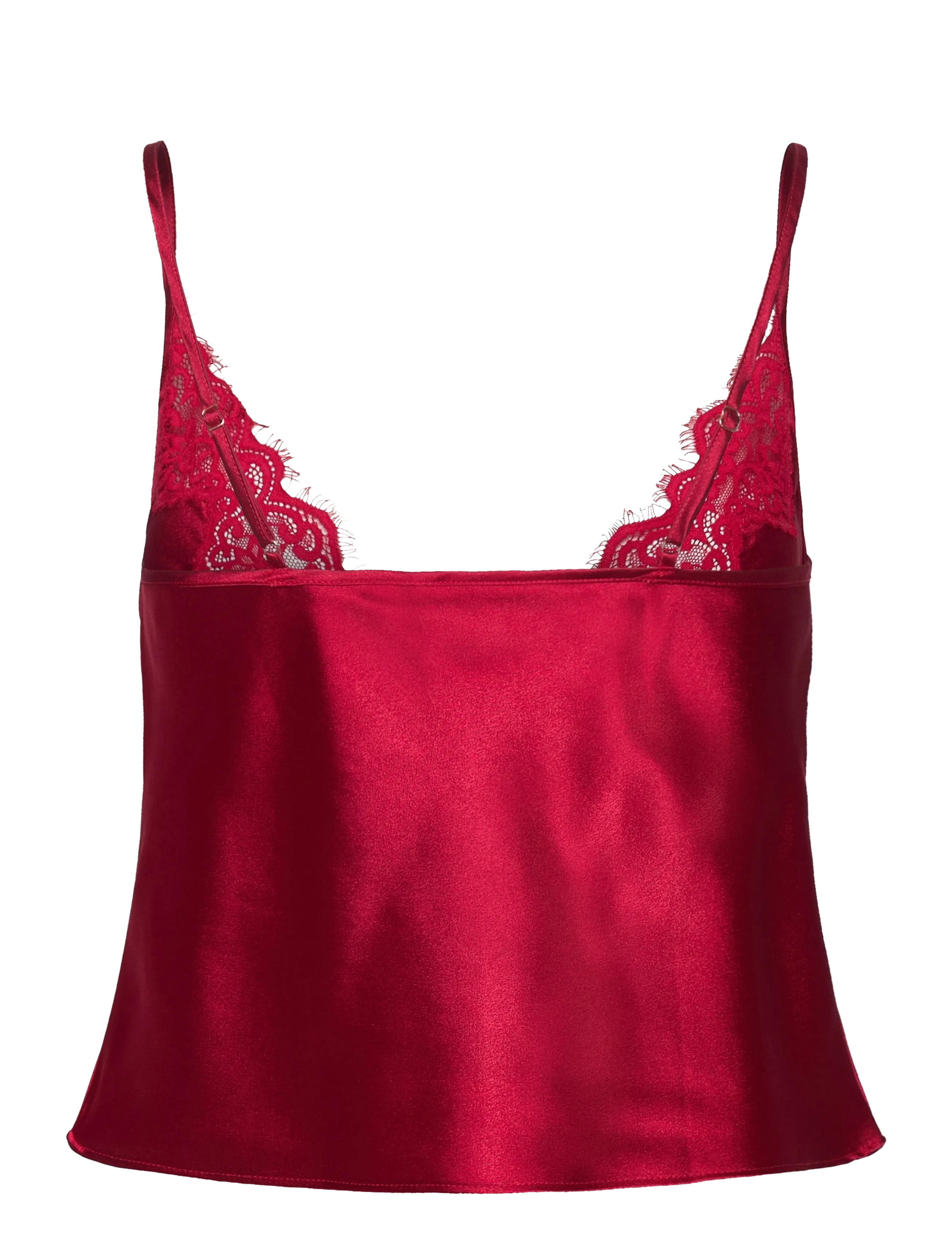 Hunkemöller - CAMI SATIN LACE MYA - overdele - chili pepper - 2