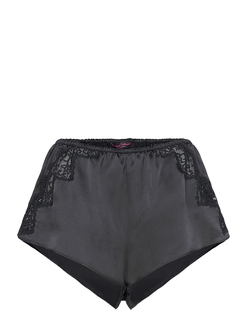 Hunkemöller - SHORT SATIN LACE MYA - lühikesed püksid - caviar - 0