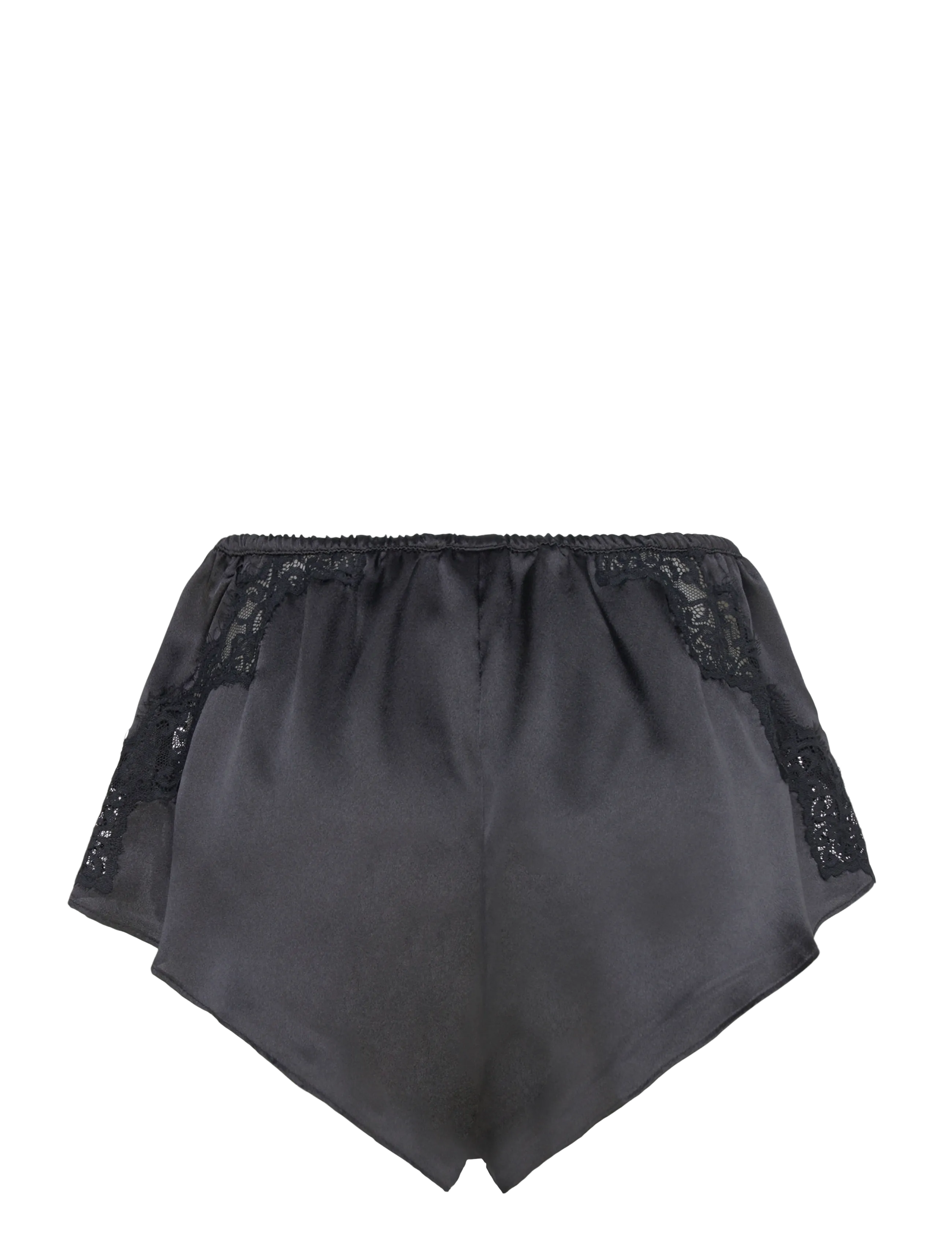 Hunkemöller - SHORT SATIN LACE MYA - caviar - 1