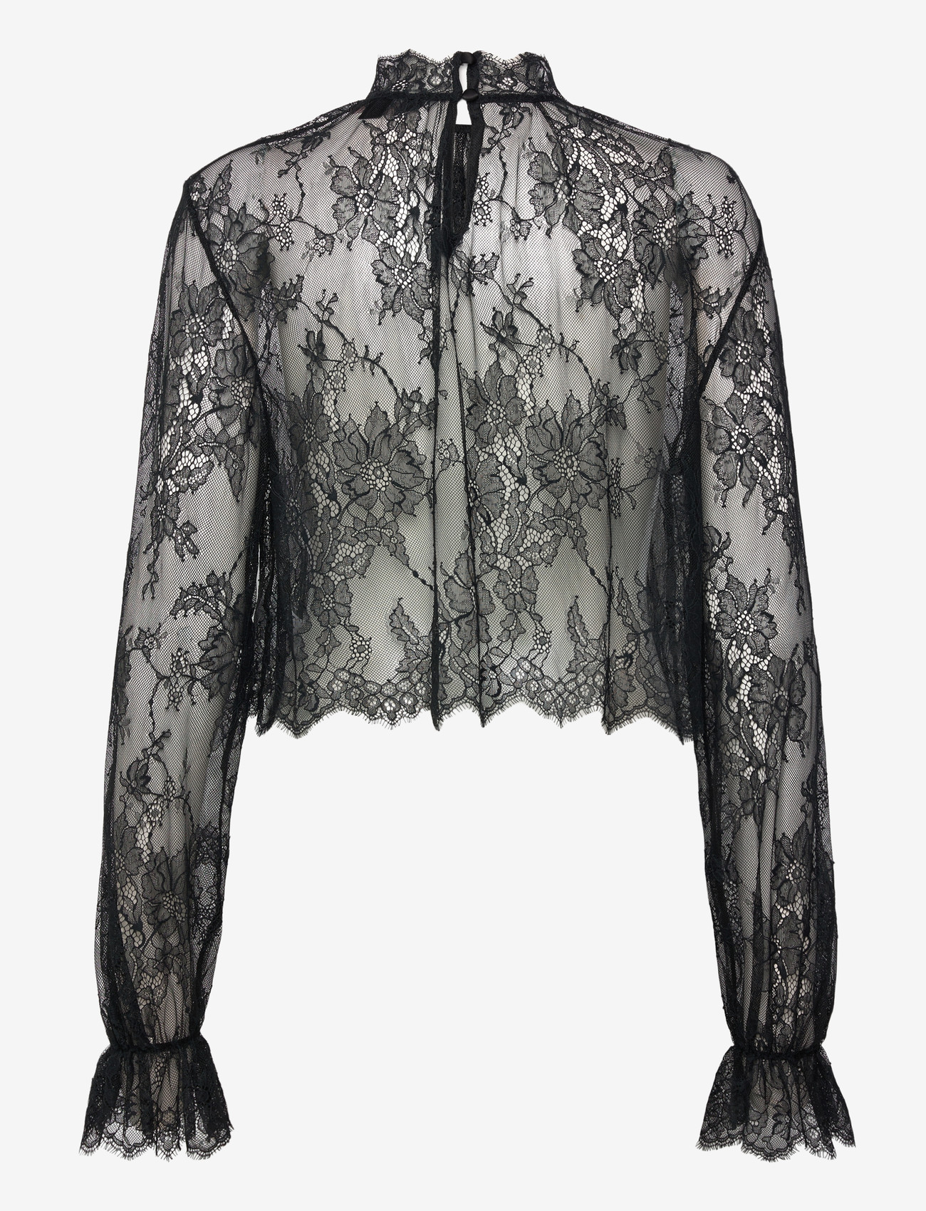 Hunkemöller - TOP LS LACE CECILIA - Överdelar - caviar - 2