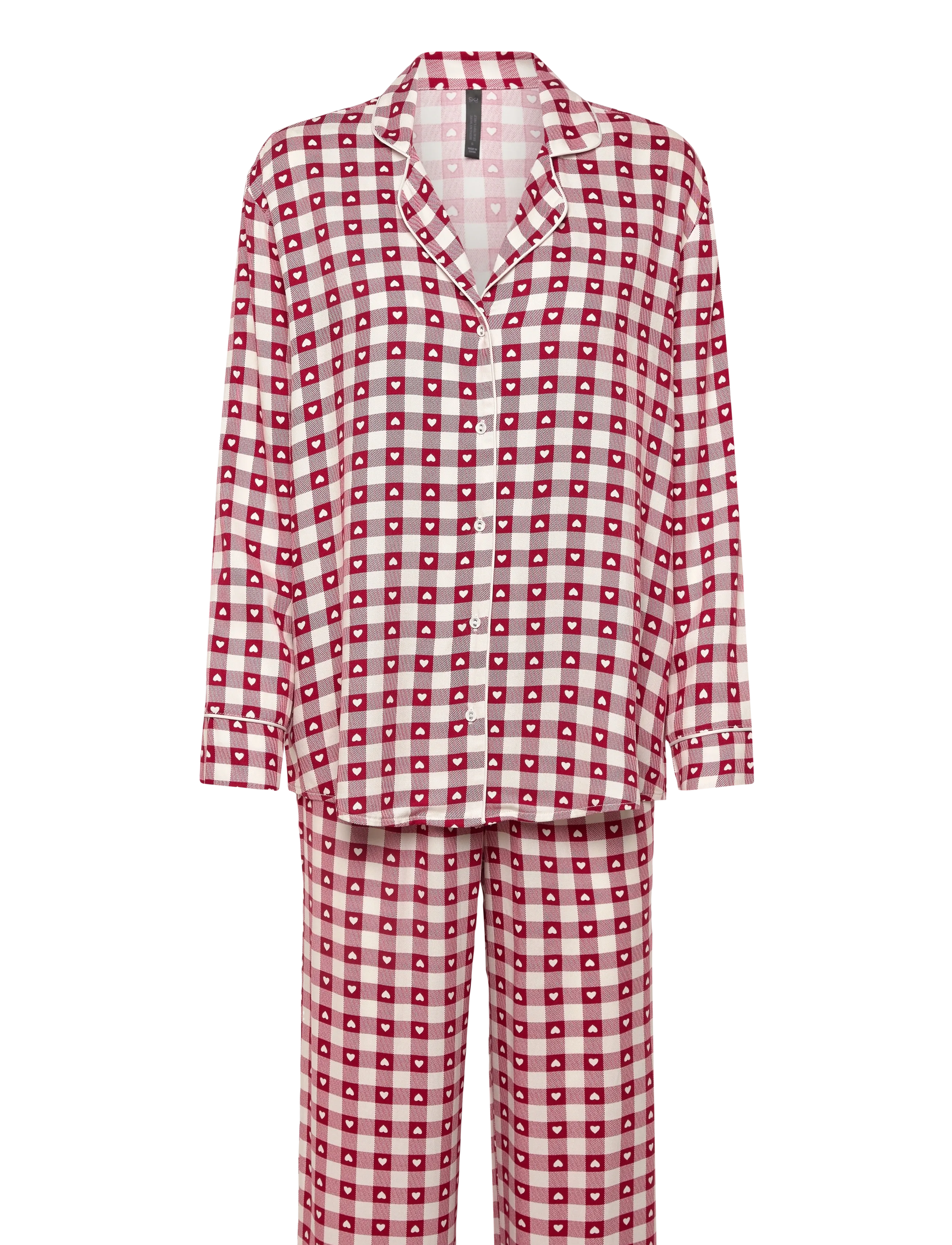 HUNKEMÖLLER Pyjamaset Twill Weiß - XS - Damen