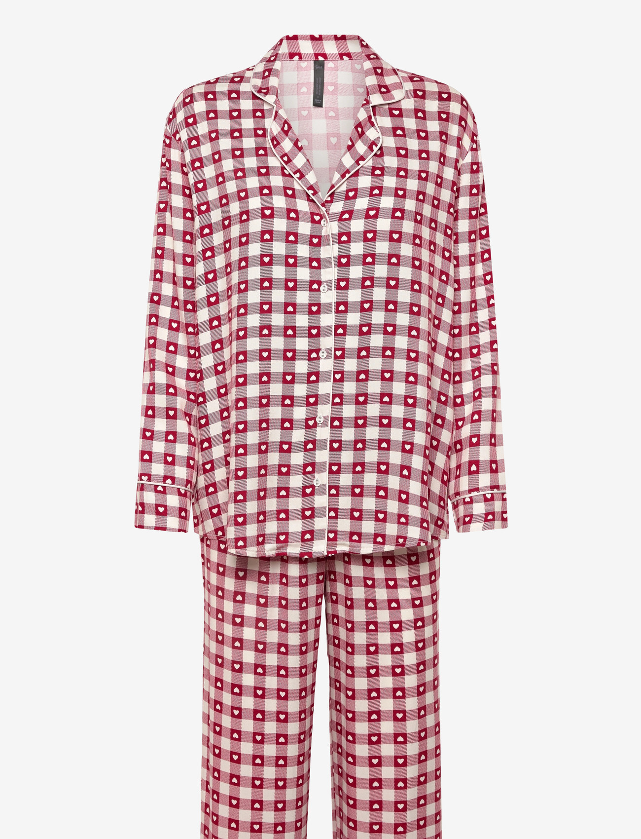 Hunkemöller - Pyjamaset Twill - pyjama's - red dahlia - 1