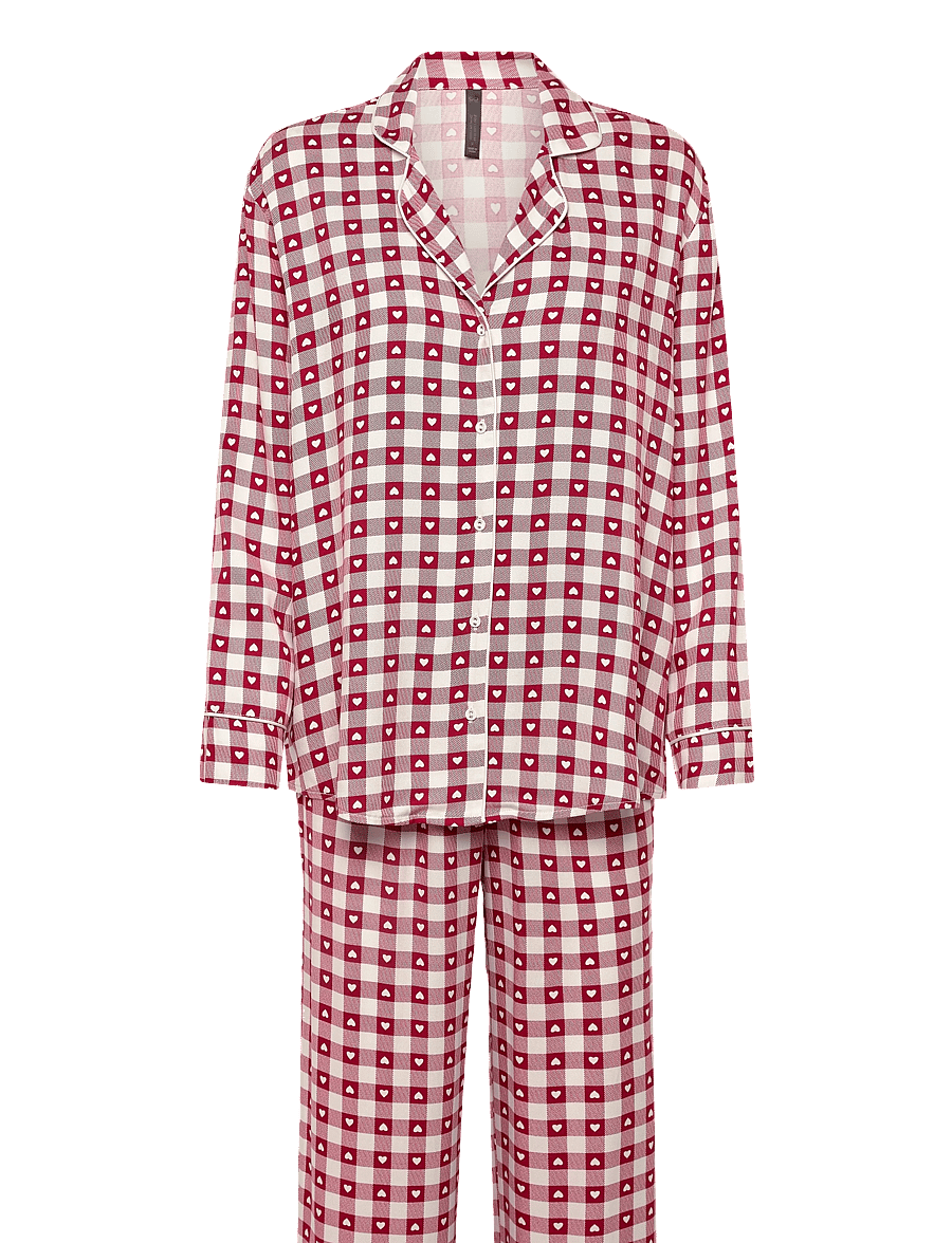 Hunkemöller - Pyjamaset Twill - pyjamas - red dahlia - 1