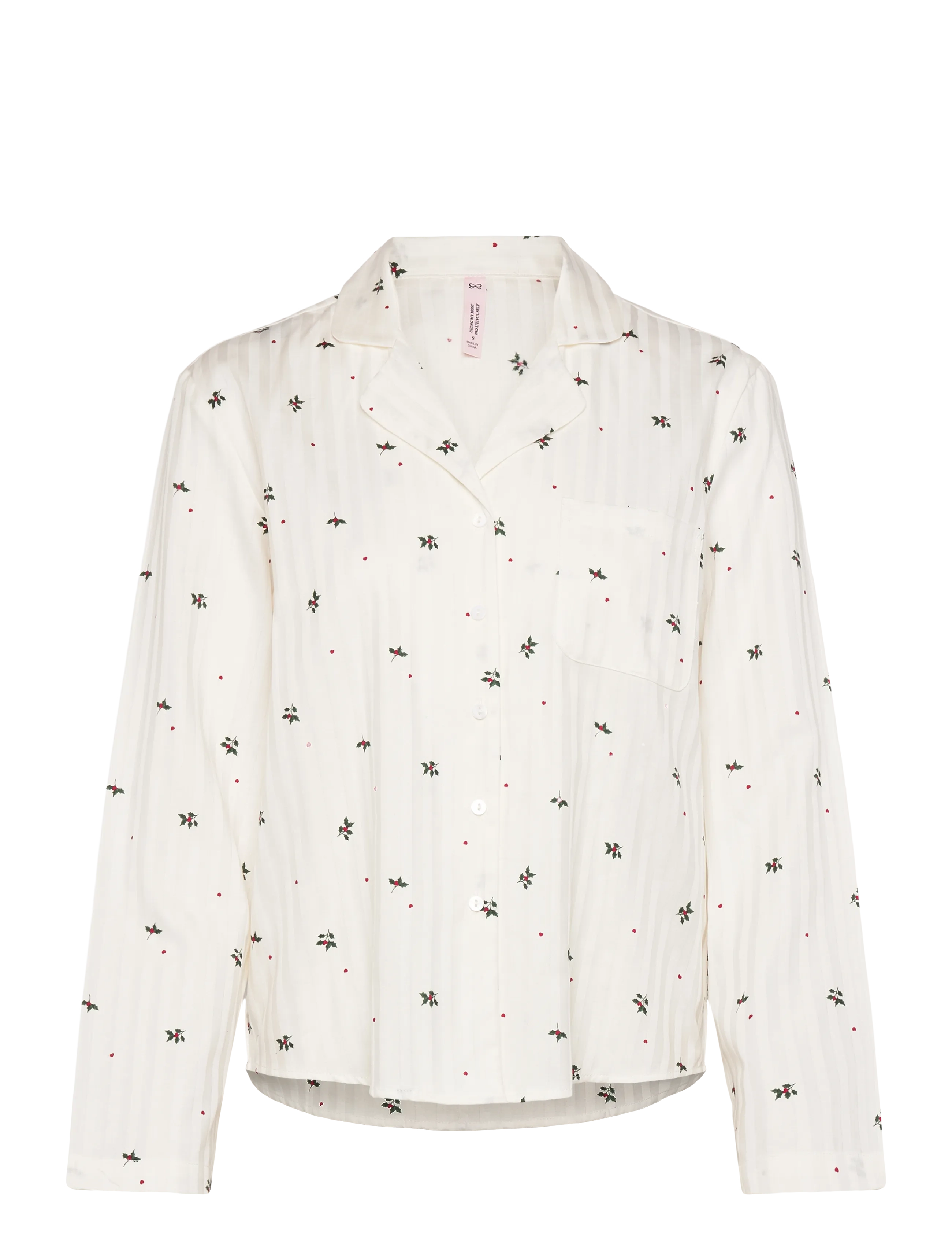 JACKET LS CO JACQUARD MISTLETO - GARDENIA