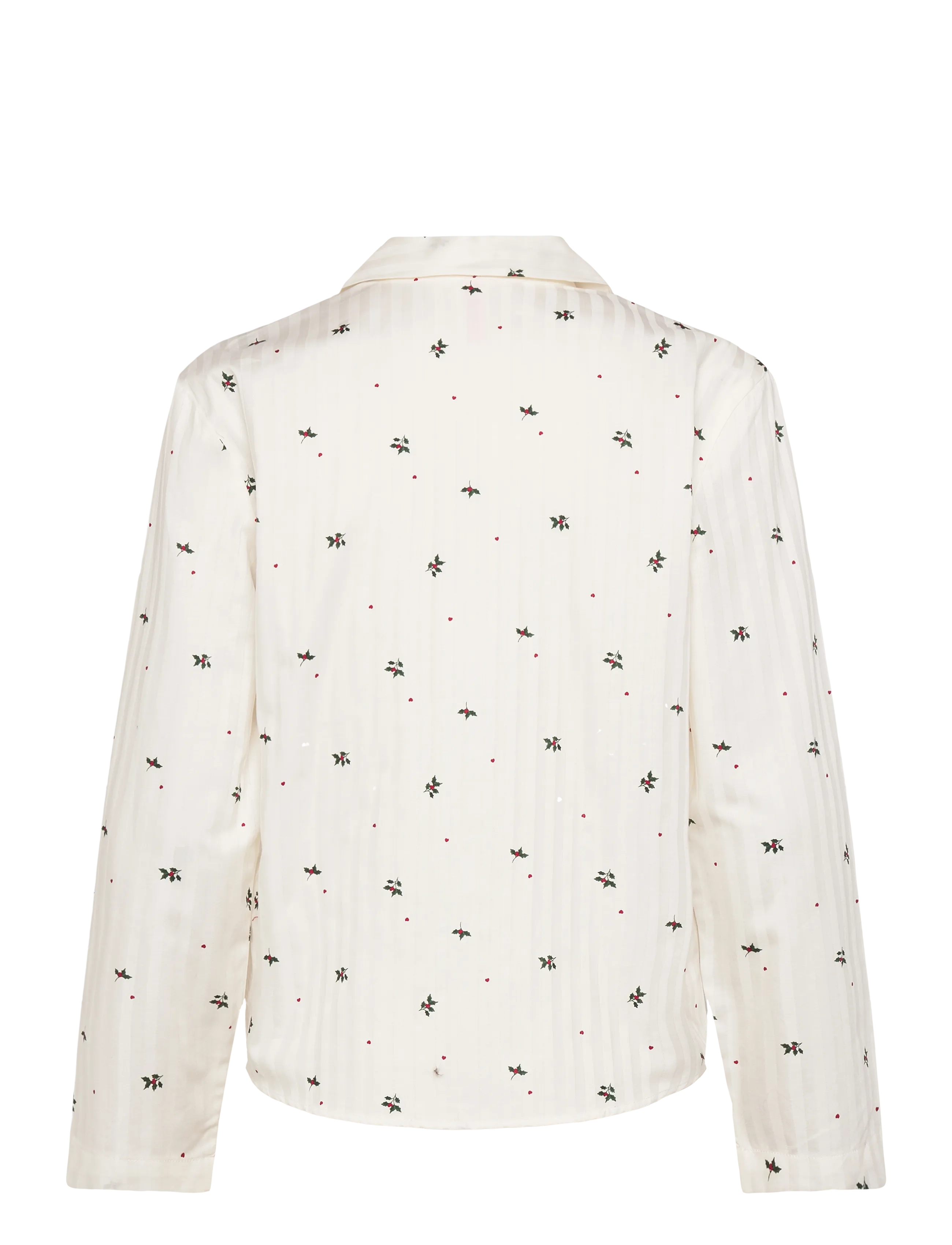 Hunkemöller - JACKET LS CO JACQUARD MISTLETO - tops - gardenia - 2
