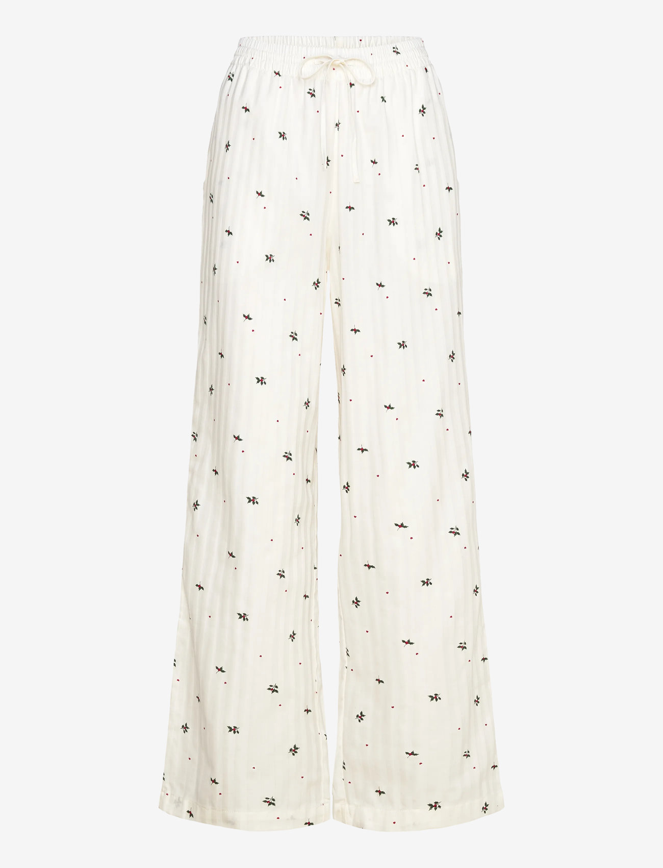 Hunkemöller - PANT CO JACQUARD MISTLETOE - pidžaamapüksid - gardenia - 1