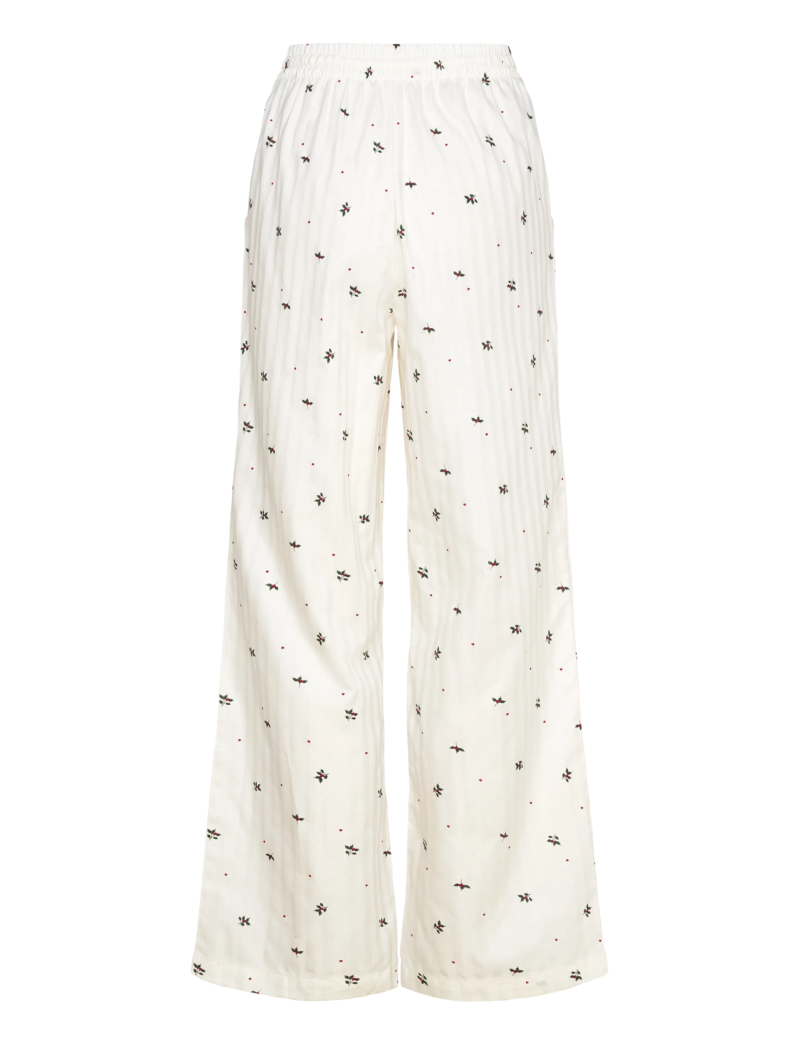 Hunkemöller - PANT CO JACQUARD MISTLETOE - pyjamahousut - gardenia - 2