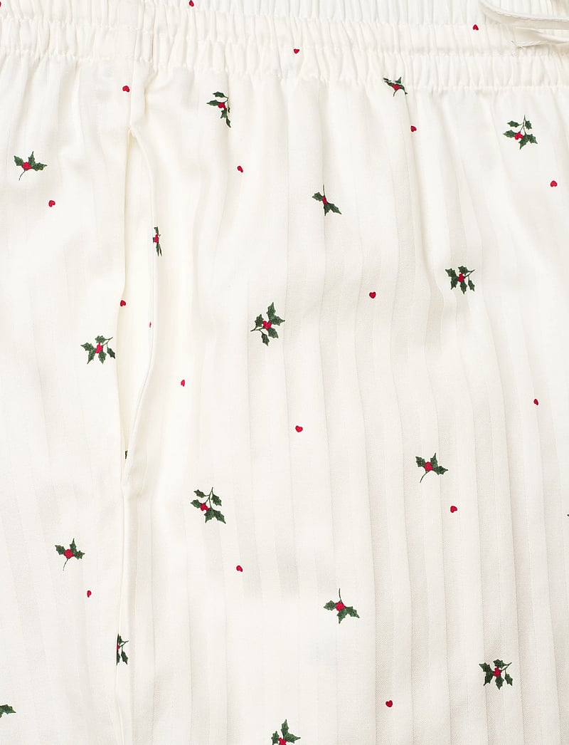 Hunkemöller - PANT CO JACQUARD MISTLETOE - pidžaamapüksid - gardenia - 5