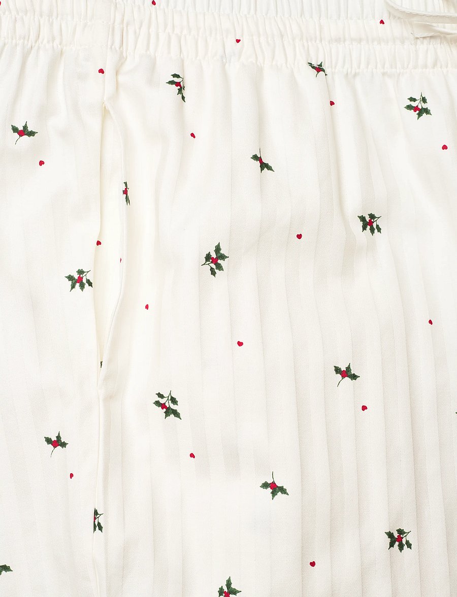Hunkemöller - PANT CO JACQUARD MISTLETOE - pyjamahousut - gardenia - 5