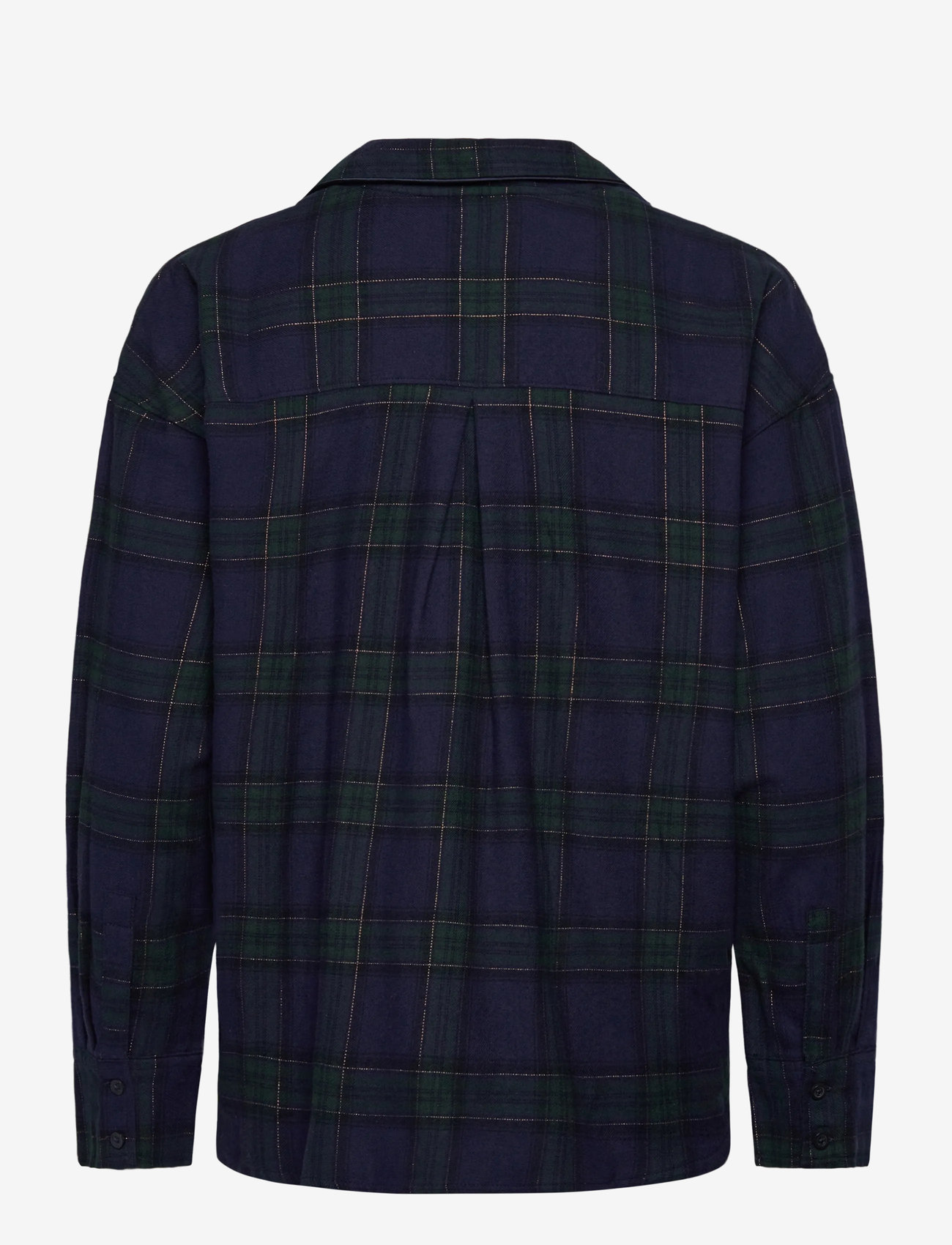 Hunkemöller - JACKET LS FLANNEL TWILL CHECK - oberteile - naval academy - 2