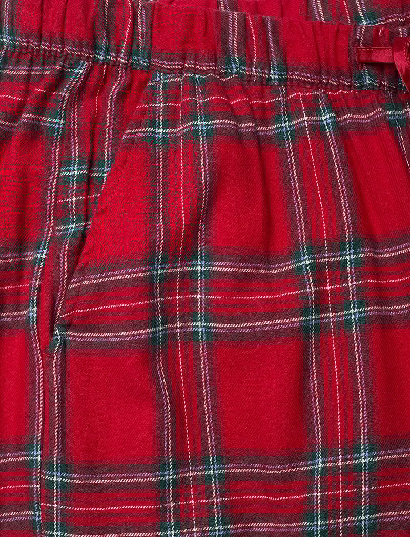 Hunkemöller - PANT FLANNEL STRAIGHT CHECK - julpyjamas - savvy red - 5