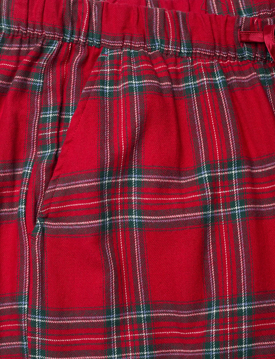 Hunkemöller - PANT FLANNEL STRAIGHT CHECK - pyjama pants - savvy red - 5