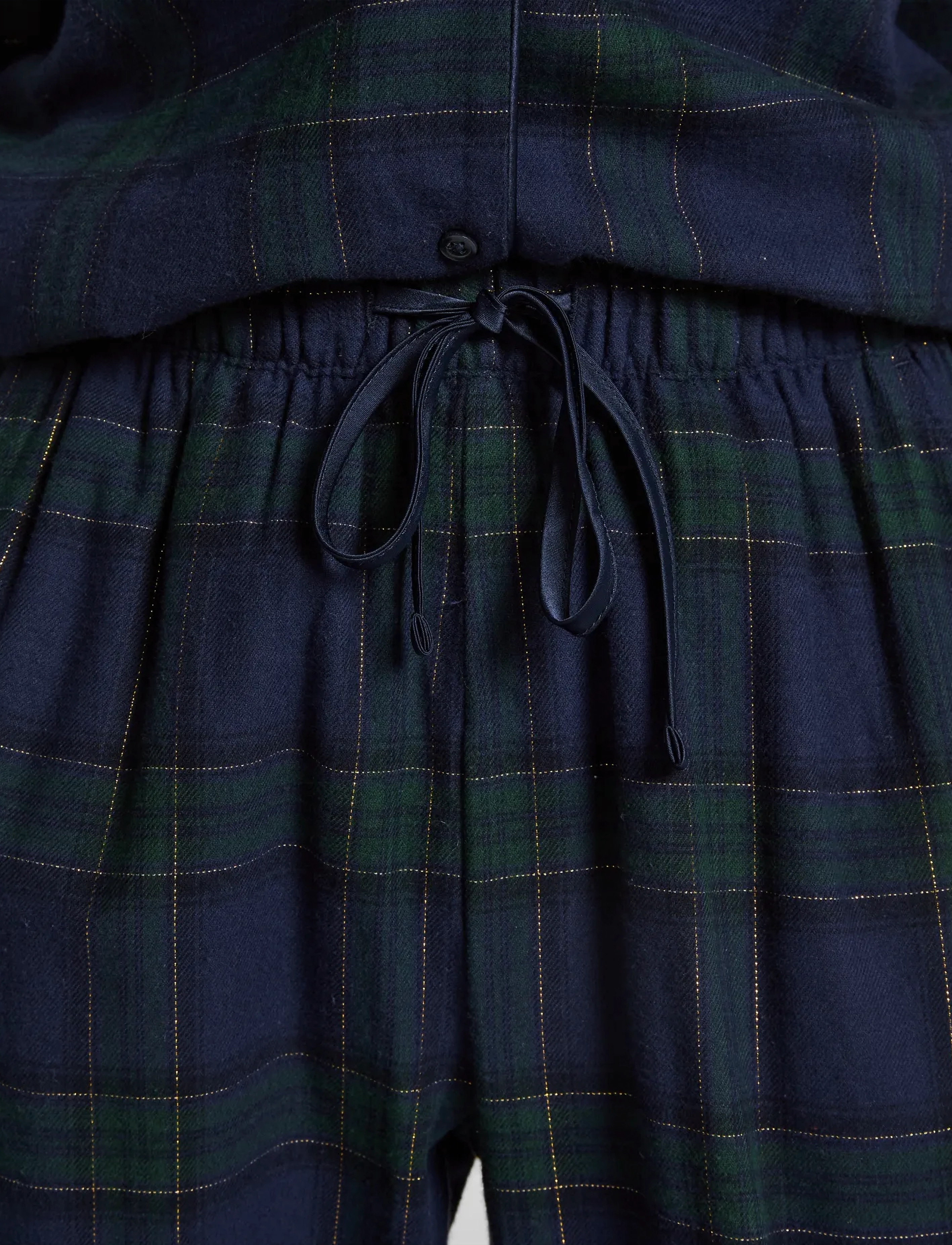 Hunkemöller - PANT FLANNEL STRAIGHT CHECK - naval academy - 4