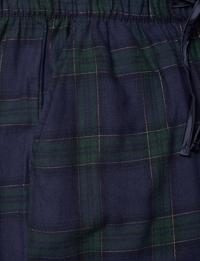 Hunkemöller - PANT FLANNEL STRAIGHT CHECK - pyjamahose - naval academy - 5