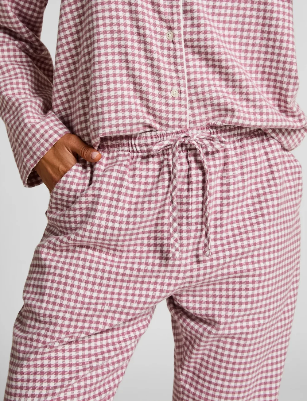 Hunkemöller - Flannel Pyjama Pants - julepyjamas - wistful mauve - 3